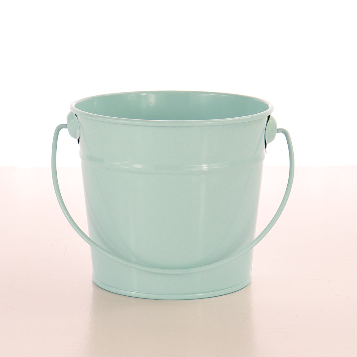 Small Tin Bucket - Light Blue