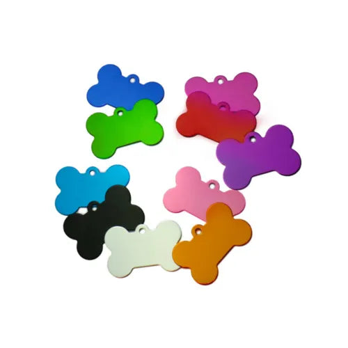 Engraved Pet Tag Bone shape