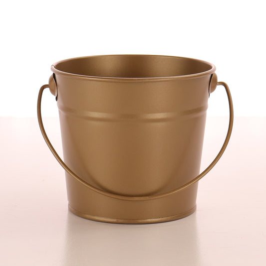 Small Tin bucket - Gold