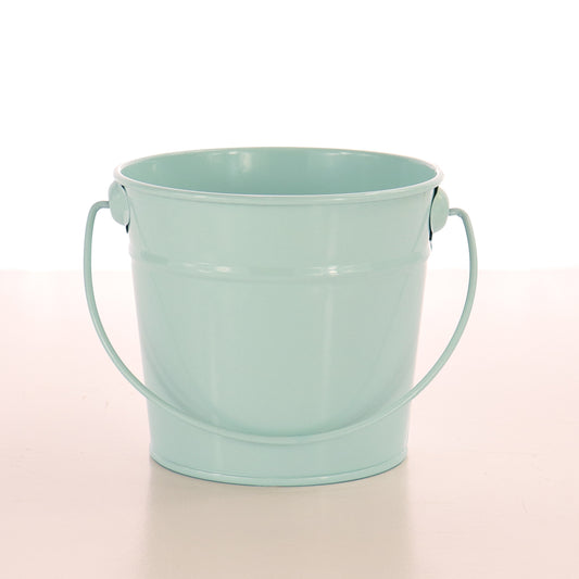 Small Tin Bucket - Light Blue