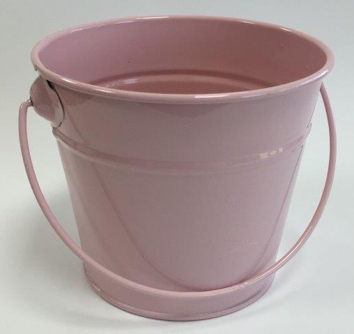 Small Tin Bucket - Light Pink