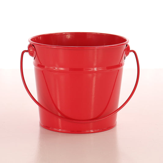 Small Tin Bucket - Red